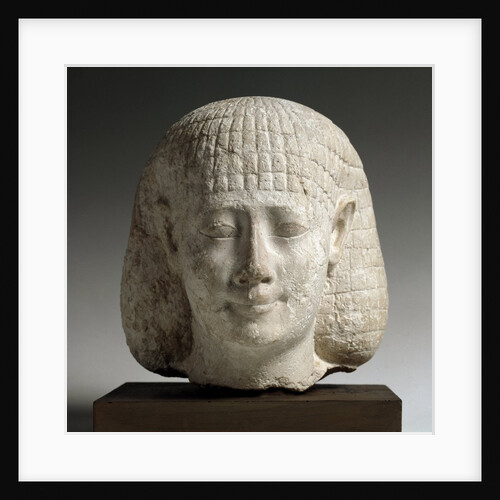 Ancient Egyptian head of a man by Anonymous