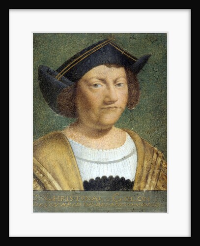 Portrait of the navigator Christopher Columbus by Anonymous