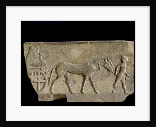 Frieze with a procession of worship scene by Anonymous