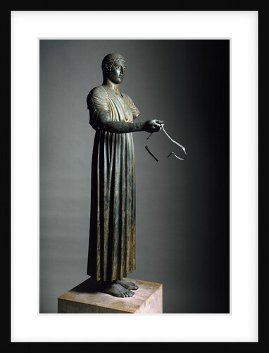 The Charioteer of Delphi, also known as Heniokhos by Anonymous