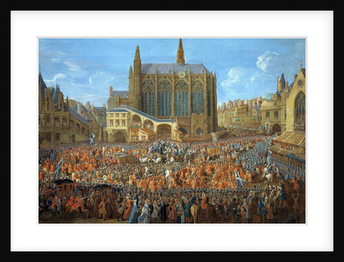 The Departure of Louis XV by by Pierre Denis Martin