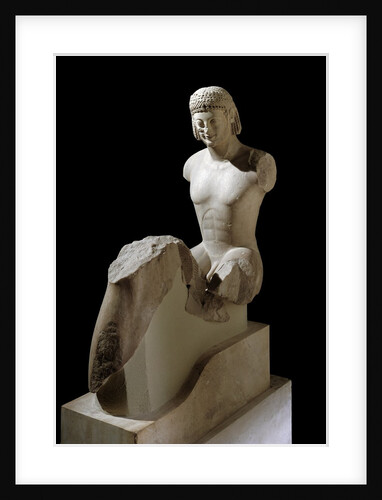 Archaic Greek sculpture of The Rampin Rider by Anonymous