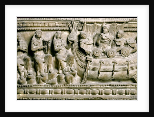 Etruscan bas-relief of a sarcophagus depicting Ulysses by Anonymous