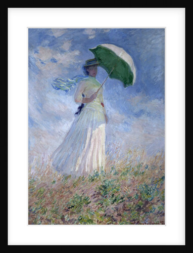 Woman with a Parasol Turned to the Right by Claude Monet