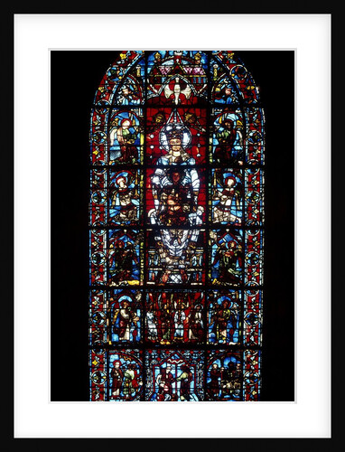 Stained glass window at Chartres Cathedreal by Anonymous