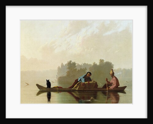 Fur Traders Descending the Missouri by George Caleb Bingham
