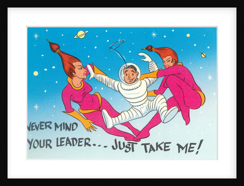 Extraterrestrial Vixens Fighting Over Astronaut by Anonymous