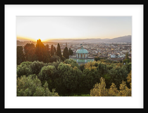 View of Boboli Garden and Kafehaus from Forte Belvedere, by Anonymous