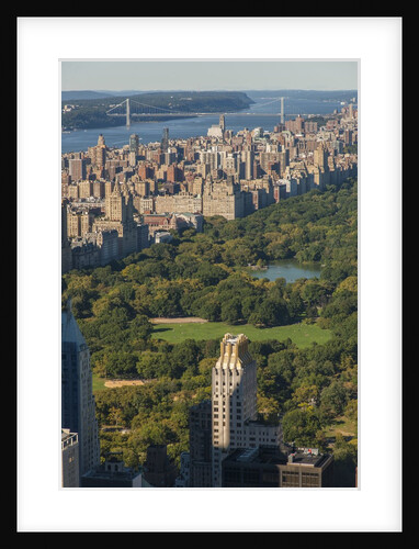 View of the town from Rockefeller Center Terrace by Anonymous