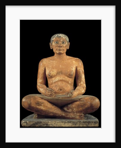 Ancient Egyptian statue of Seated Scribe by Anonymous