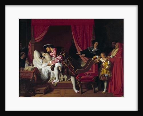Francois I receives the last breath of Leonardo da Vinci by Jean-Auguste-Dominique Ingres