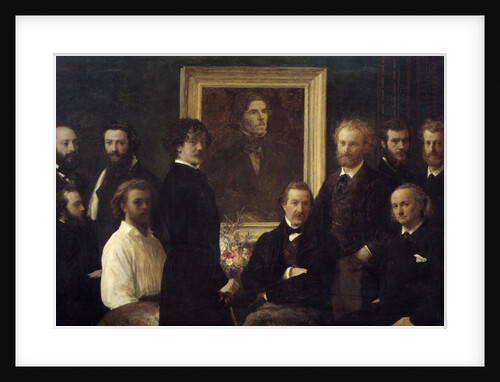 Tribute to Eugene Delacroix. Painting by Henri Fantin Latour