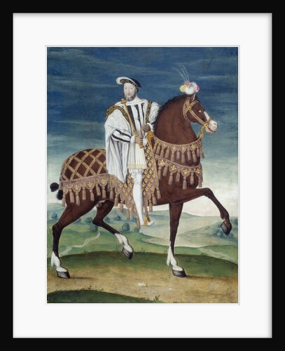 Equestrian Portrait of Francois I, French school by Anonymous
