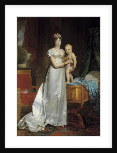 Portrait of the Empress Marie Louise and the King of Rome by Francois Gerard