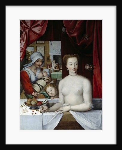 Gabrielle d'Estrees in her bath by Anonymous