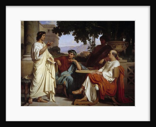 Horace, Virgil and Varius at the house of Maecenas by Charles Francois Jalabert