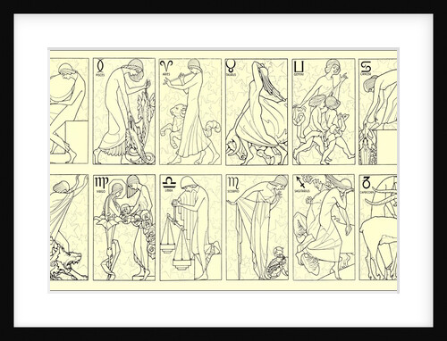 Svelte Woman Demonstrating Zodiac Signs by Anonymous