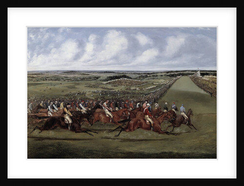 At the turn, "Gladiateur" winner of the English derby by Henry Alken