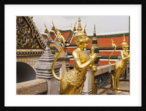 Grand Palace Complex, Wat Phra Kaew Temple (Temple of the Emerald Buddha), golden demon guardians by Anonymous