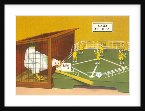 Baseball Playing Chicken by Anonymous