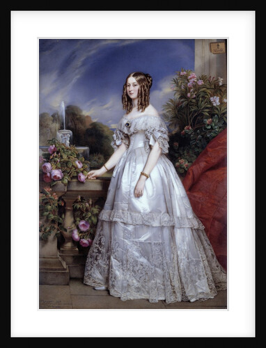 Portrait of the Duchess of Nemours by M.P. Julien Laurent