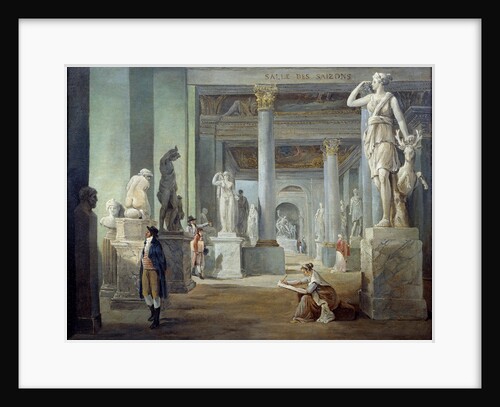 The room of seasons in the Louvre Museum by Hubert Robert