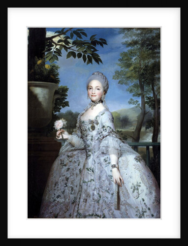 Portrait of Marie Louise of Parma, Princess of Asturias by Anton Raphael Mengs