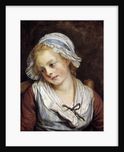 Portrait of a young girl by Jean-Baptiste Greuz