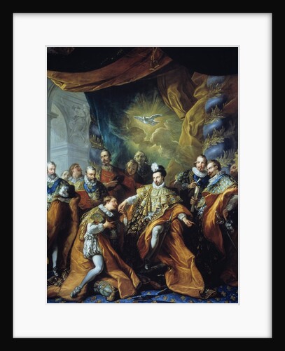 Institution of the Order of the Holy Spirit by Henry III by Louis Michel van Loo