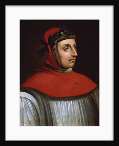 Portrait of Italian poet Francesco Petrarca by Anonymous