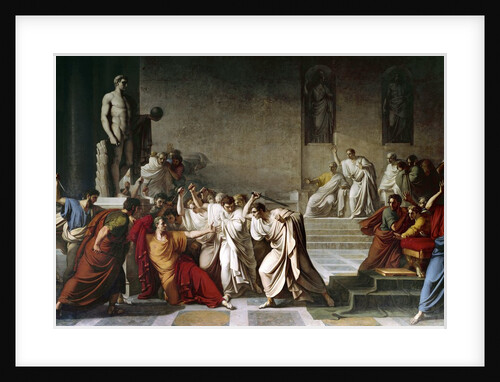 The death of Julius Caesar in the Roman Senate by Vincenzo Camuccini