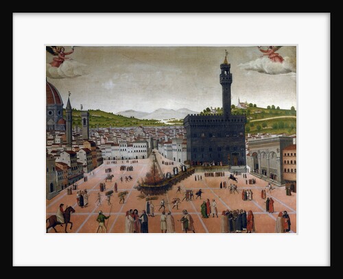 Depiction of Burning of Girolamo Savonarola by Anonymous