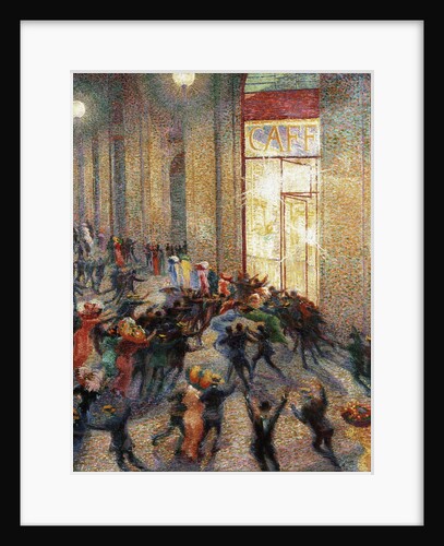 Brawl in the Galleria by Umberto Boccioni