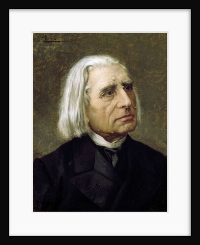 Portrait of Franz Liszt by Giuseppe Tivoli