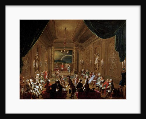 Initiation ceremony in a Viennese Masonic Lodge by Anonymous