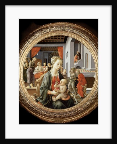 Madonna and Child with Scenes from the Life of the Virgin by Filippo Lippi