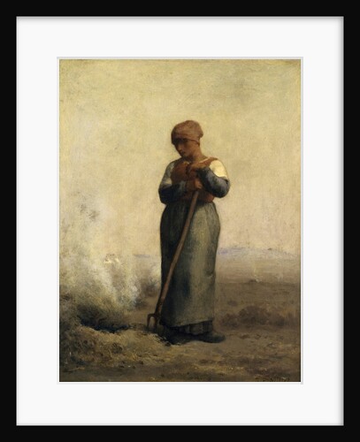 The Stubble Burner by Jean-Francois Millet