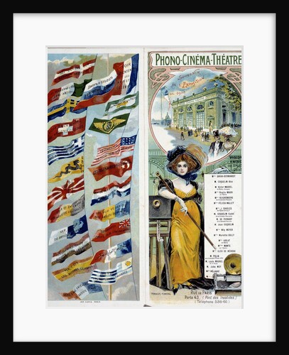 Poster advertising "Phono - cinema - theater", 1900 by Anonymous