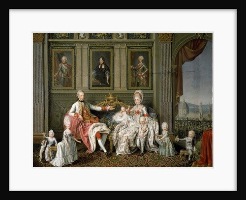 Grandduke Leopold of Tuscany and Family by Wenzel Werlin