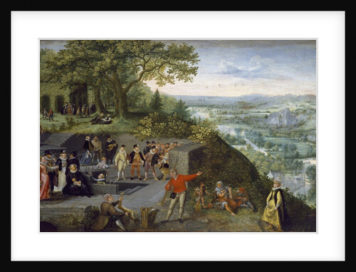 Emperor Rudolf II during a drinking cure by Lucas van Valckenbor