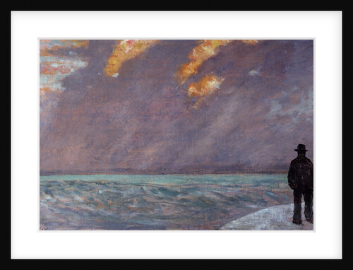 Sunset on the Sea by Giovanni Fattori
