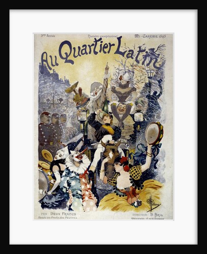 Cover of "Au quartier latin", 1895 by Anonymous