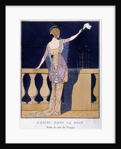 Young woman in Paquin's evening dress, 1913 by Anonymous