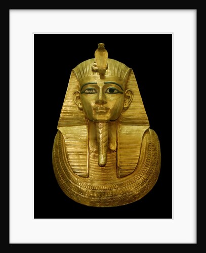 Egyptian Antiquity : gold head of pharaoh by Anonymous