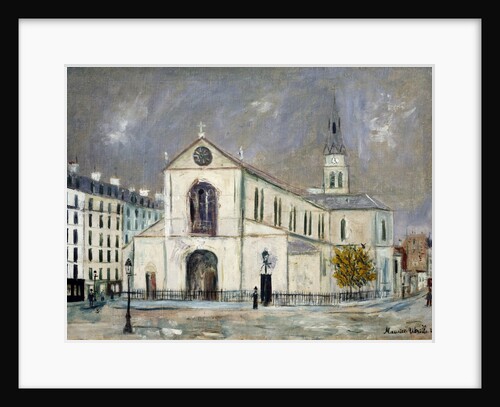 The church Notre Dame de Clignancourt by Maurice Utrillo