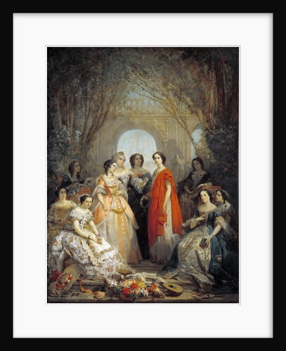 The Women of the Comedie Francaise in their Costumes in 1855 by Faustin Besson