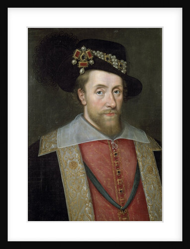 King James I of England and Scotland by Circle of John de Critz the Elder by Anonymous