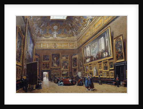View of the "Grand Salon Carre in the Louvre" by Giuseppe Casti