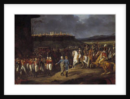 Detail of Emperor Napoleon I meets English prisoners in Astorga by Hippolyte Lecomte