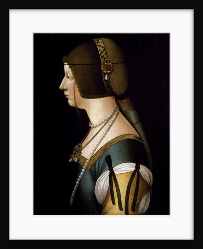 Bianca Maria Sforza, second wife of Emperor Maximilian I by Giovanni Ambrogio de Predis